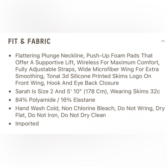 NWT SKIMS Wireless Form Push Up Plunge Bra - Picture 4 of 9